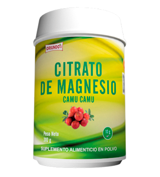 citrato de magnesio, camu camu